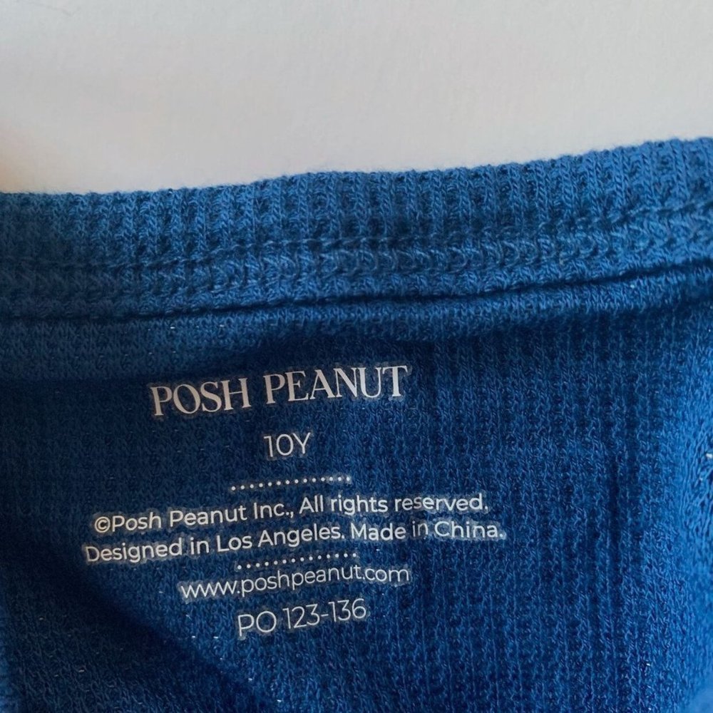 NWT Posh Peanut Girl Agate Waffle Thermal Set 10 Years - Picture 4 of 8
